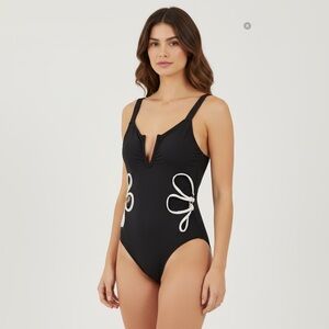 NWT SEAFOLLY  Swimsuit with White Accents